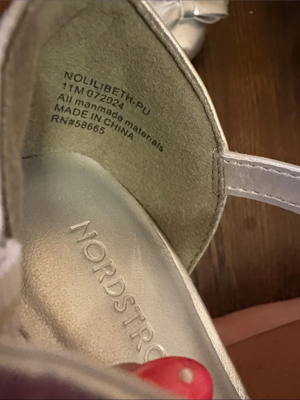 Nordstrom Girls Silver Bow Ankle-Strap Dress Heels